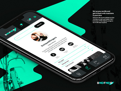 Daily UI Challenge No. 6 - Profile Screen app app design dailyuichallenge design layoutdesign music app punkrock ui uidesing ux uxdesign