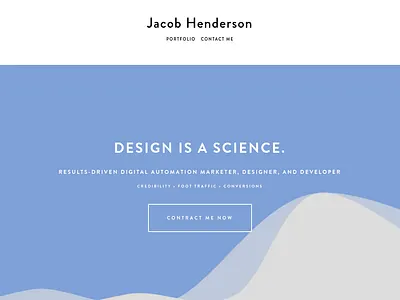 Jacob Henderson's Personal Business Site design developer funnel graphicdesign henderson jacob jacob henderson jfh design logo creation rebranding sale sales funnel science