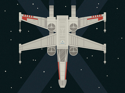 X-wing Starfighter fighter jet galaxy night sky stars starwars x x wing starfighter