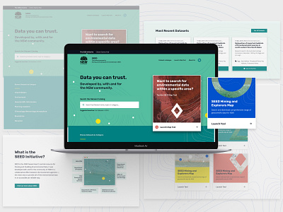SEED Concept - Maps colour landing page typography ui web design
