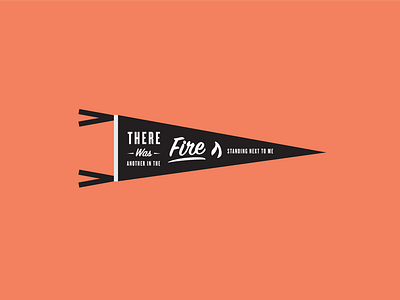 Pennant christian design fire hillsong music pennant script