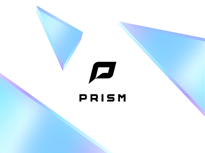 Prism Branding app black blue clean contrast design grid icon italic lettering logo messaging minimal modern monogram negative space pixl purple silas typography