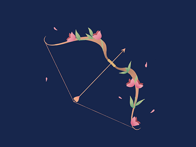 The Archer bowandarrow digital illustration digital illustrations procreate
