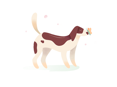 🐶 digital illustration dog illustration procreate