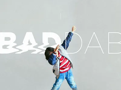 I'M THE BAD DAB aesthetic boy composition design designer glitch art graphic graphicdesign gray graydesign intervention letters photography photoshop type typography