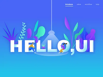 Helloui design illustration ui