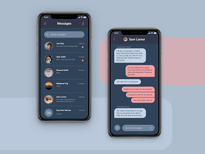 013 dailyui dailyui 013 dark mode messaging uidesign uxdesign
