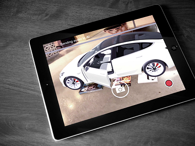 Tesla AR App Design app augmented reality design tesla ux ui