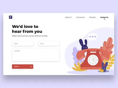 Contact Us 028 contact us dailyui dailyui028 dailyuichallenge design illustration interface ui ux web