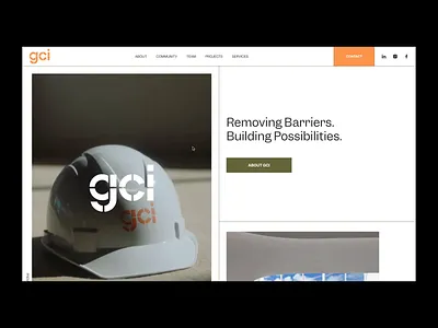 GCI Website Development community corporate site cuberto development graphics infrastructure innovation interaction interior motion graphics renovation ui ux web