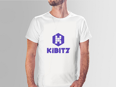 Kibitz Logo branding game game app kibitz logo minimal mokcup player t shirt mockup typogaphy