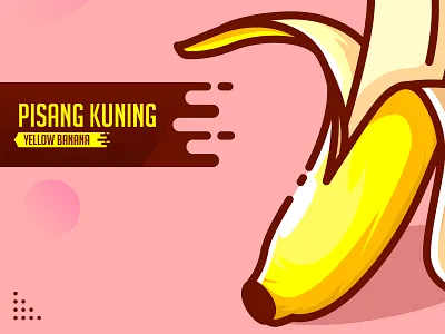 Yellow Banana Fruit banana banana fruit design design art design fruit fruit modern design ui vector vectorart yellow fruit