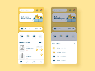 Tokoku App design hdcraft llustration marketplace mobile page product design ui ux yellow