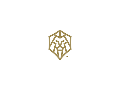 lion mark design icon logo