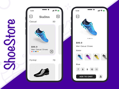 E Commerce app design ui ux