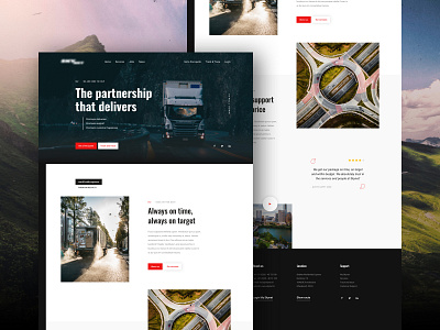 Truck platform branding clean clean ui design digital design homepage design imagery mail minimal responsive responsive design track and trace tracking trucks typography ui uidesign ux uxdesign webdesign