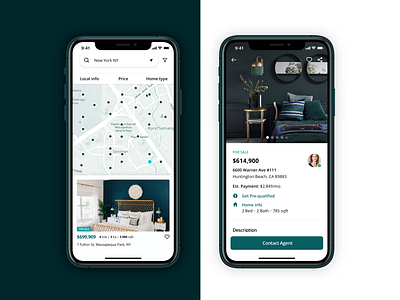 Real Estate Mobile App Kit app app design branding business design green app maps real estate searching ui ui ux design