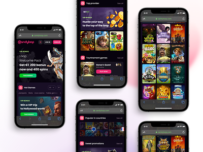Candyloop: Responsive Main page betting candyloop casino casino online gambling jackpots live casino netend providers responsive slots