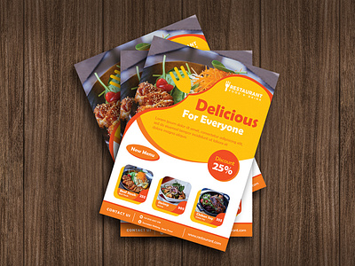 Flyer Restaurant brochure flyer fullcolor print ads restaurant sell