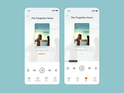 Audio Books illustraion product design product management typogaphy ui ux