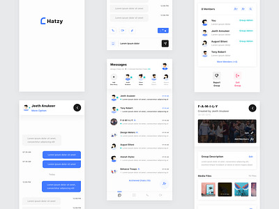 Chat App Fresh UI app branding card view chat app chatbot clean color concept design feed icon ios logo minimal mobile typography ui ux