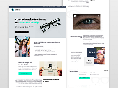 Landing Page landing page optometry web design