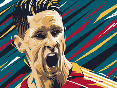 Torres anatomy artwork comission detail drawing editorial energy football illustration player portrait poster soccer sport sports design striker torres vector victory wallpaper