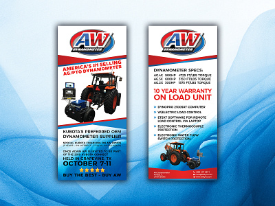 AW Dynamometer DL Flyer branding design flyer flyer design logo