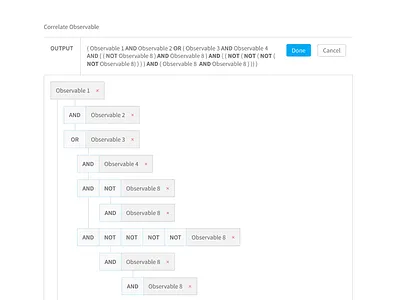Correlation query builder builder correlation database query ui web app