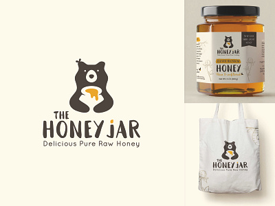 Brand identity & label design honey company animal logo brand identity dutch freelancer food logo fun logo honey logo mascot logo negative space logo organic label design playful logo utrecht