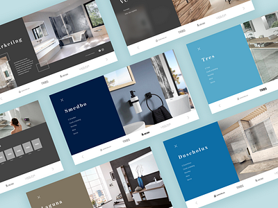 Bathroom studio artboards | Webdesign artboards bath bathroom brand branding design interface interior landingpage minimal page page design shower ui ux web webdesign