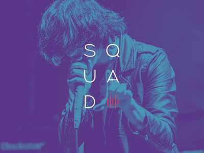 Squad - Branding art direction blue branding color concept creative creativity design icon logo logo design logos logotype music song sound soundwave squad typography vector