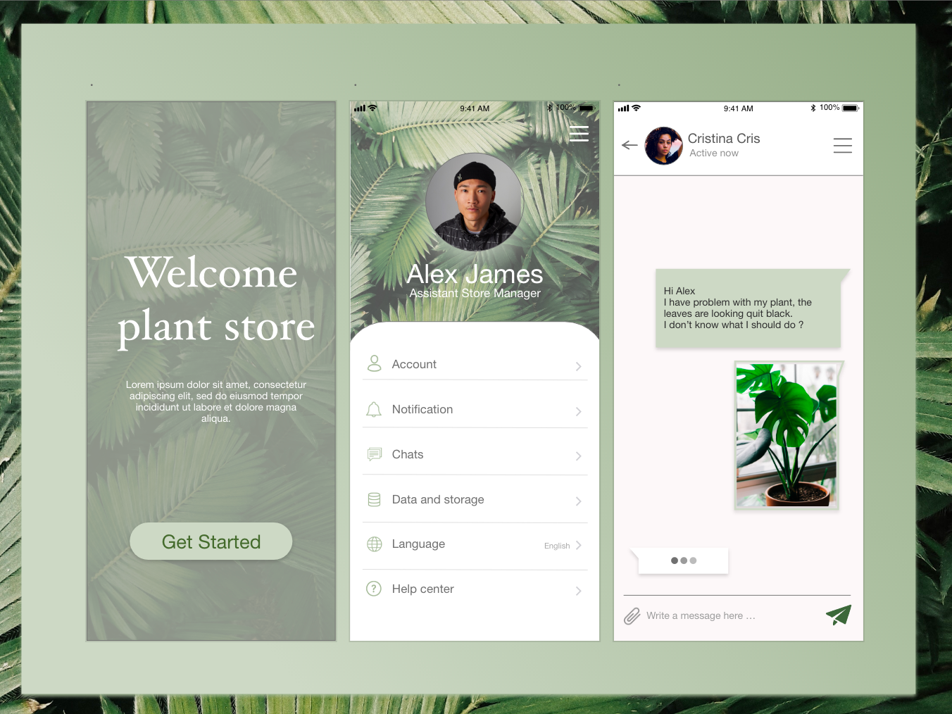 Example of Daily UI challenge #013 Direct Messaging