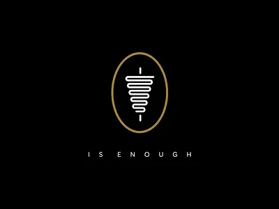 Ena is enough branding cursordesign cursordesignstudio design fast food food graphic graphicdesign grill gyros icon identity illustration logo typography vector