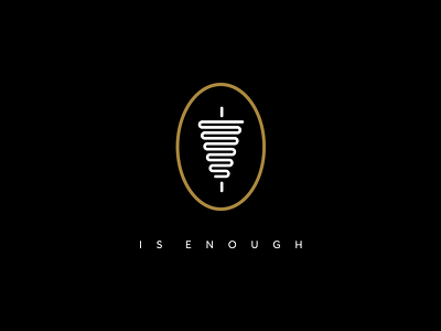 Ena is enough branding cursordesign cursordesignstudio design fast food food graphic graphicdesign grill gyros icon identity illustration logo typography vector