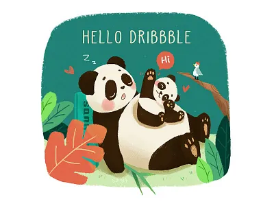 Hello drbbble~ illustration