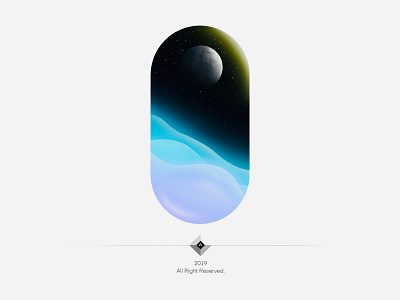 Moonlight adobe illustrator art design dribbble illustration logo procreate space stars vector