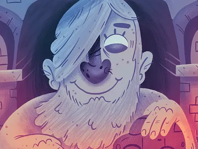 The Fremont Troll in Seattle bridge cartoon concrete illustration seattle sticker texture troll