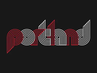 Portland 2 blazers portland type design typeface