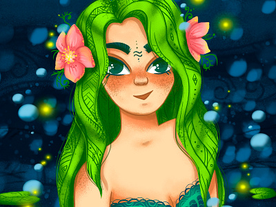 Dryad art digital illistration