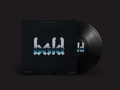 Be Bold 80s black bold english old record type typography