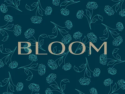 Bloom branding color design flowers focus lab lettering letters logotype type typography