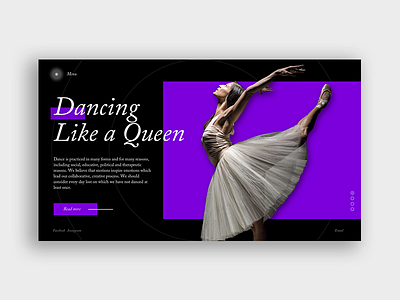 Dancing Queen art design homepage illustration interface design landing page design uidesign web webdeisgn