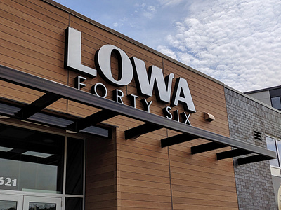 Lowa46 signage apartment branding logo design signage