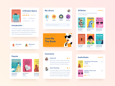 Reading App Cards app app design book books design interface iphone library mobile reading sketch ui ui ux ux