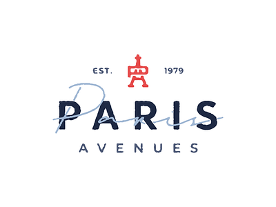 Paris Avenues avenues brand branding concept design logo monogram paris typography