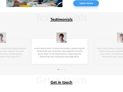 testimonial design ui ux web website