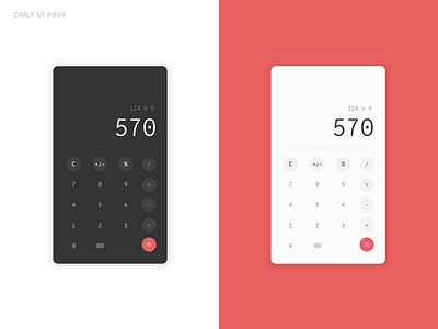 Daily UI #004 app branding calculator calculator ui challenge dailyui dailyui004 dailyuichallenge design minimal sketch ui ux web website