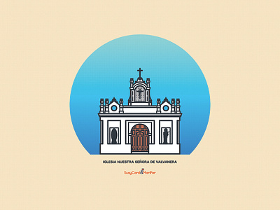 Print Iglesia Nuestra Señora De Valvanera affinity designer el salvador illustration santa ana vector