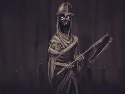 Skeleton Viking art artist carbon design designer digital paint digital painting illustration illustrator speedpaint